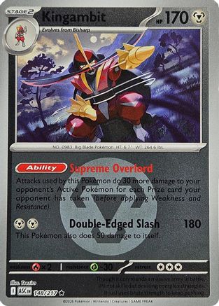 Kingambit (Energy Symbol Pattern) 148 - Reverse Holofoil ME Ascended Heroes - Rare