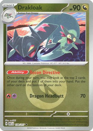 Drakloak (Energy Symbol Pattern) 159/217 - Reverse Holofoil ME Ascended Heroes - Common
