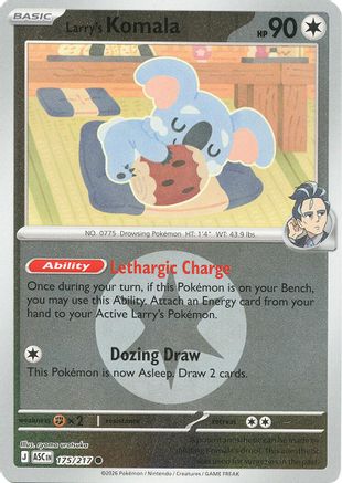 Larry's Komala (Energy Symbol Pattern) 175 - Reverse Holofoil ME Ascended Heroes - Common