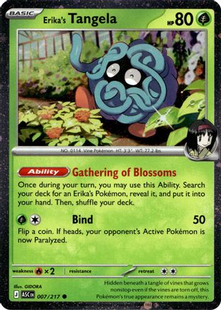 Erika's Tangela (Cosmo Holo) 007/217 - Holofoil Miscellaneous Cards & Products - Common