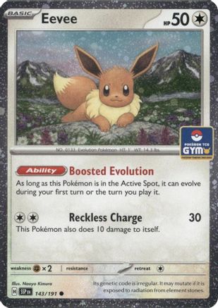 Eevee (Southeast Asia Exclusive) 143 - Holofoil League & Championship Cards - Common