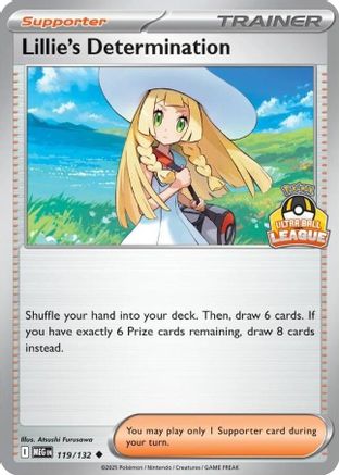 Lillie's Determination (Ultra Ball League) 119 - Holofoil League & Championship Cards - Uncommon