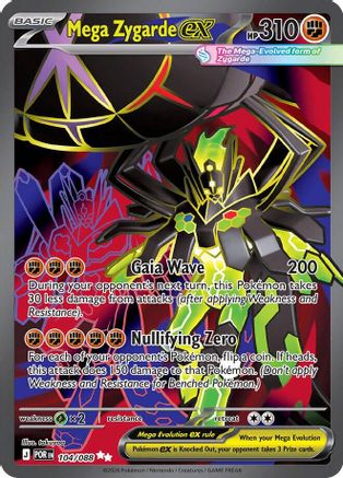 Mega Zygarde ex 104/088 - Holofoil ME03 Perfect Order - Ultra Rare