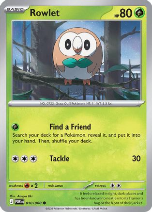 Rowlet 010/088 ME03 Perfect Order - Common