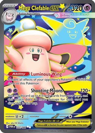 Mega Clefable ex 103/088 - Holofoil ME03 Perfect Order - Ultra Rare