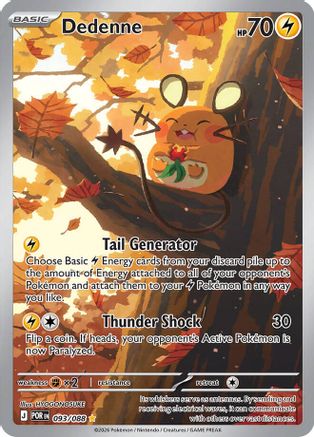 Dedenne 093/088 - Holofoil ME03 Perfect Order - Illustration Rare