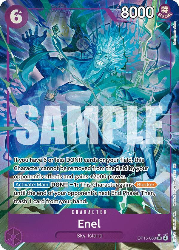 One Piece TCG - Enel (OP15-060) (Alternate Art) - Adventure on Kami's Island (OP15-EB04)