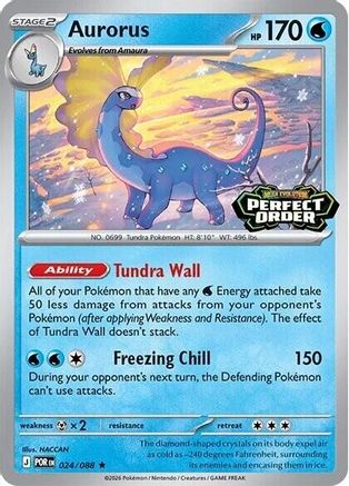 Aurorus (Perfect Order Stamped) 024 - Holofoil Miscellaneous Cards & Products - Rare