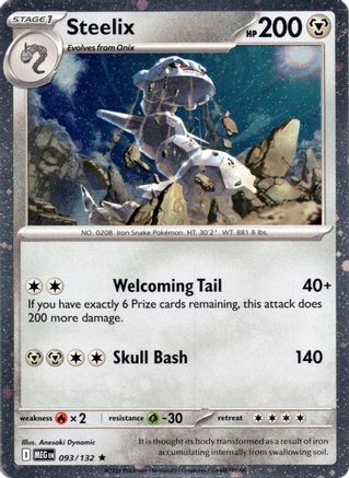 Steelix (Cosmos Holo) 093/132 - Holofoil Miscellaneous Cards & Products - Rare