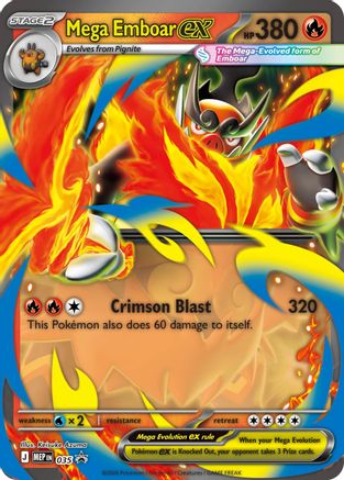 Mega Emboar ex 035 - Holofoil Jumbo Cards - Promo