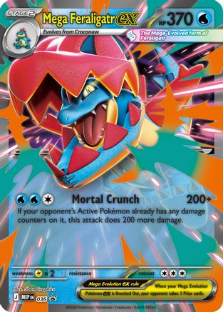Mega Feraligatr ex 036 - Holofoil Jumbo Cards - Promo
