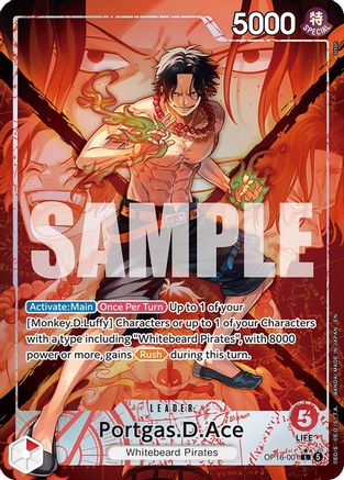 Portgas.D.Ace (Alternate Art) (OP16-001) - The Time of Battle Foil
