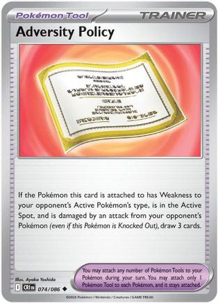 Adversity Policy 074 - Reverse Holofoil ME04 Chaos Rising - Uncommon