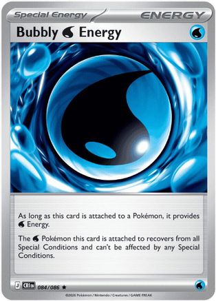 Bubbly Water Energy 084 - Reverse Holofoil ME04 Chaos Rising - Rare