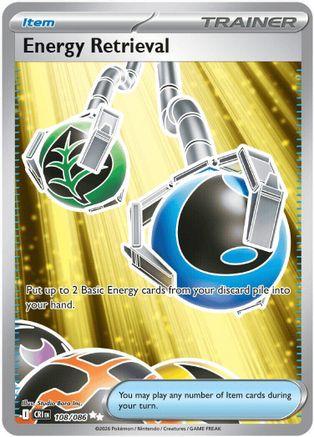 Energy Retrieval 108 - Holofoil ME04 Chaos Rising - Ultra Rare