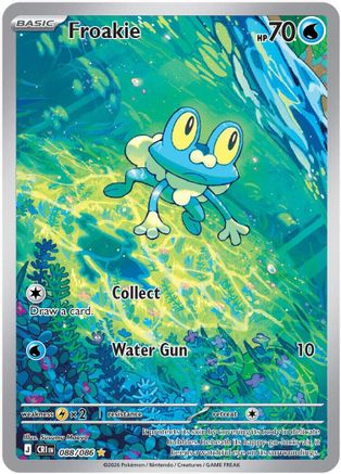 Froakie 088/086 - Holofoil ME04 Chaos Rising - Illustration Rare