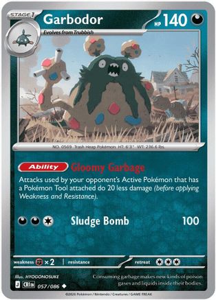 Garbodor 057 ME04 Chaos Rising - Uncommon