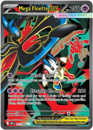 Mega Floette ex 101/086 - Holofoil ME04 Chaos Rising - Ultra Rare