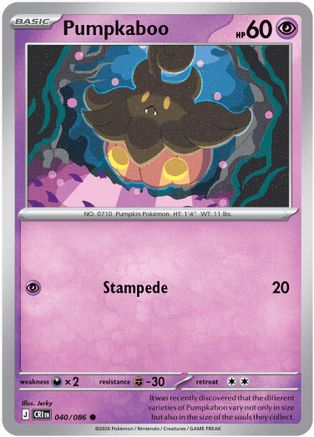 Pumpkaboo 040 - Reverse Holofoil ME04 Chaos Rising - Common