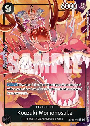 Kouzuki Momonosuke (Alternate Art) (OP16-085) - The Time of Battle Foil
