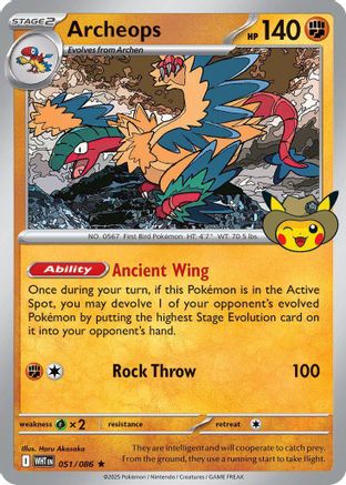 Archeops (Fossil Museum Exclusive) 051 - Holofoil ME Mega Evolution Promo - Promo