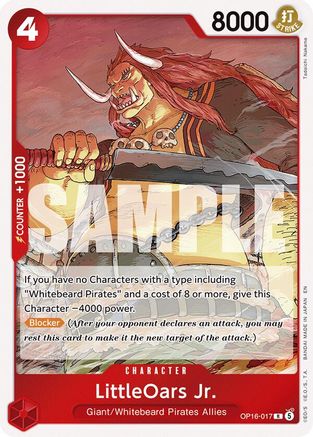 LittleOars Jr. (OP16-017) - The Time of Battle Foil