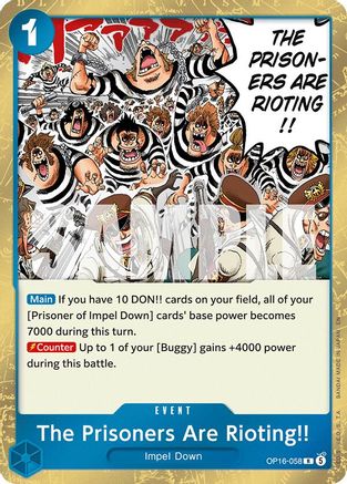 The Prisoners Are Rioting!! (OP16-058) - The Time of Battle Foil