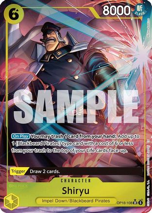 Shiryu (Full Art) (OP16-108) - The Time of Battle Foil