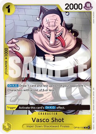 Vasco Shot (OP16-110) - The Time of Battle Foil