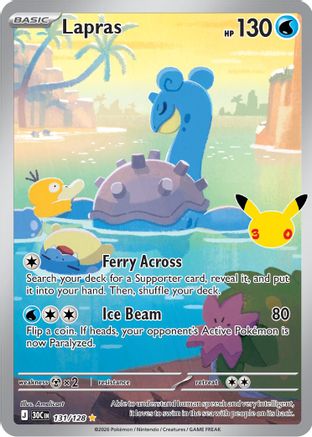 Lapras 131 - Holofoil ME 30th Celebration - Illustration Rare