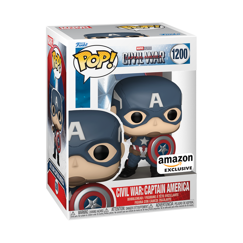 FUNKO POP! MARVEL CIVIL WAR CAPTAIN AMERICA #1200 [AMAZON