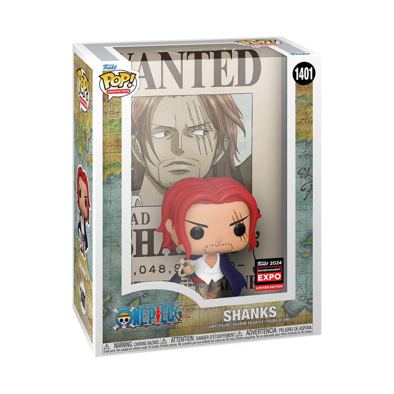 FUNKO POP! ANIME WANTED POSTER ONE PIECE SHANKS #1401 [C2E2 Shared