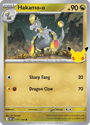 Hakamo-o 111/128 - Holofoil ME 30th Celebration - Common