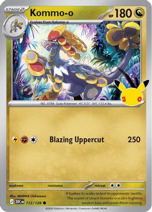Kommo 112/128 - Holofoil ME 30th Celebration - Common