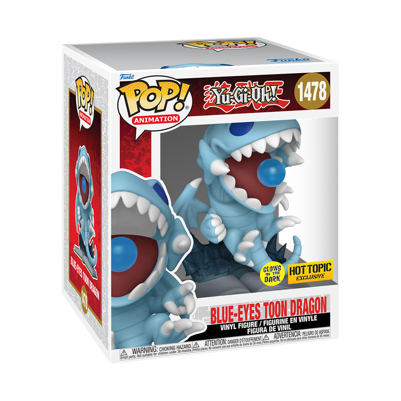 FUNKO POP! SUPER BLUE-EYES TOON DRAGON (GLOW) #1478 (HOT TOPIC EXCL.) *PREORDER*