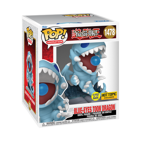 FUNKO POP! SUPER BLUE-EYES TOON DRAGON (GLOW) #1478 (HOT TOPIC EXCL.) *PREORDER*