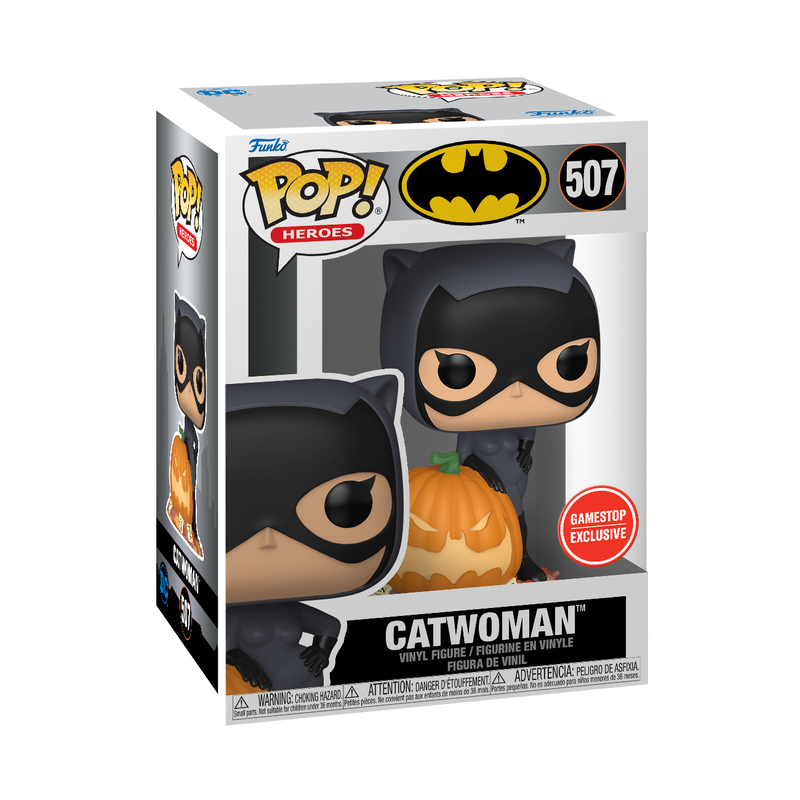 Funko Pop! DC - Catwoman (with Jack-O-Lantern) #507 [GameStop
