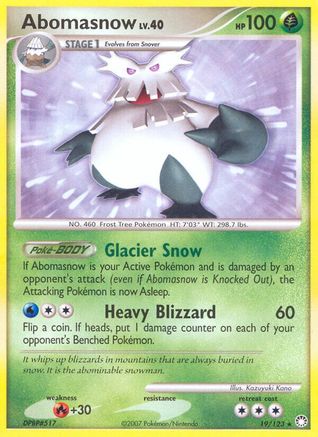 Abomasnow - Reverse Holofoil Mysterious Treasures - Rare