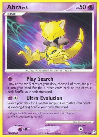 Abra 069 - Reverse Holofoil Mysterious Treasures - Common