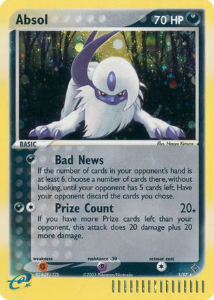 Absol - Holofoil Dragon - Holo Rare