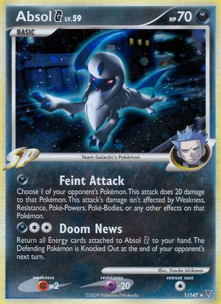 Absol G - Reverse Holofoil Supreme Victors - Holo Rare