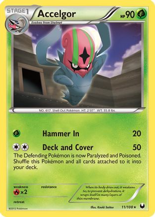 Accelgor - Reverse Holofoil Dark Explorers - Rare