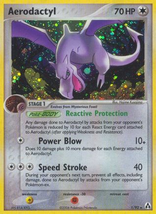 Aerodactyl - Holofoil Legend Maker - Holo Rare