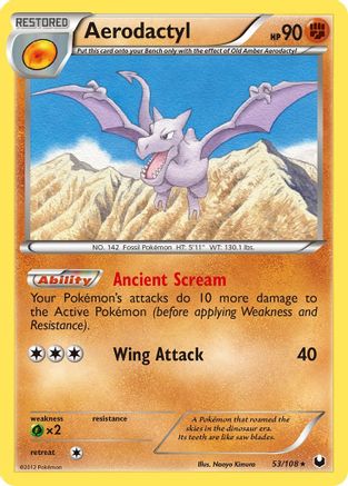 Aerodactyl - Reverse Holofoil Dark Explorers - Rare