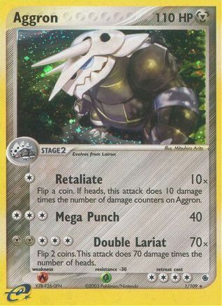 Aggron - Reverse Holofoil Ruby and Sapphire - Holo Rare