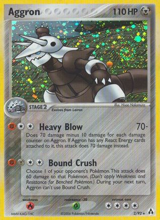 Aggron - Reverse Holofoil Legend Maker - Holo Rare