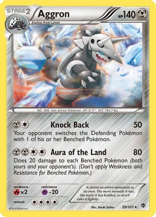 Aggron - Reverse Holofoil Plasma Blast - Rare
