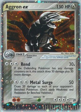 Aggron ex - Holofoil Sandstorm - Ultra Rare