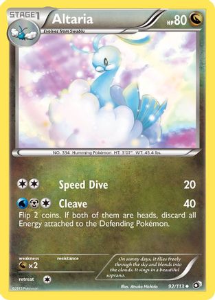 Altaria 092/113 Legendary Treasures - Uncommon