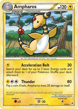 Ampharos - Reverse Holofoil Call of Legends - Rare